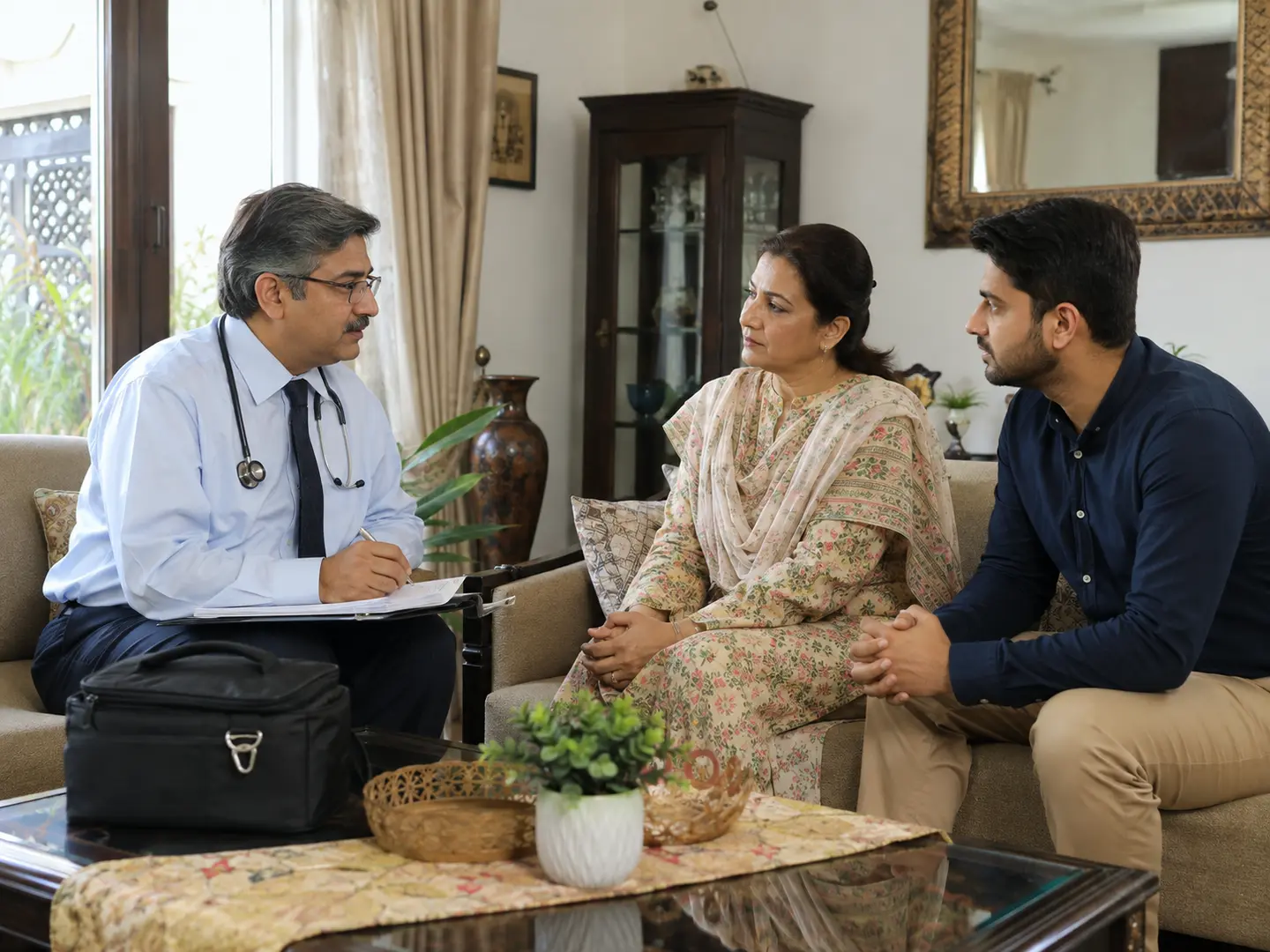 Doctor Home Visit at home